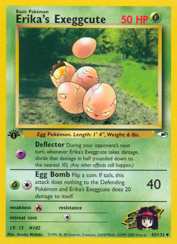 Erika's Exeggcute (43/132) [Gym Heroes 1st Edition] | Exor Games New Glasgow