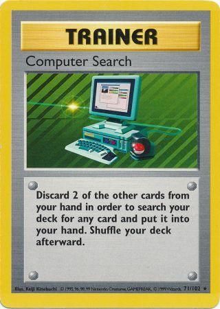 Computer Search (71/102) [Base Set Shadowless Unlimited] | Exor Games New Glasgow