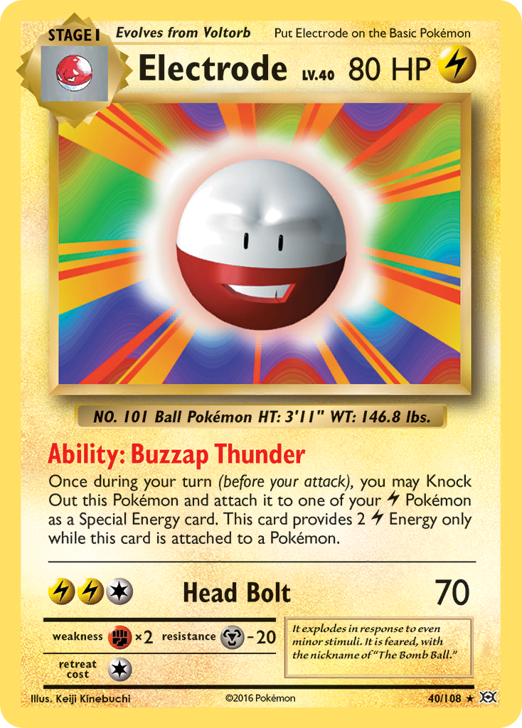 Electrode (40/108) [XY: Evolutions] | Exor Games New Glasgow