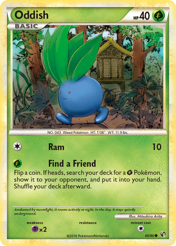 Oddish (60/90) [HeartGold & SoulSilver: Undaunted] | Exor Games New Glasgow