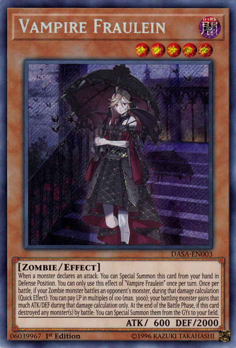 Vampire Fraulein [DASA-EN003] Secret Rare | Exor Games New Glasgow