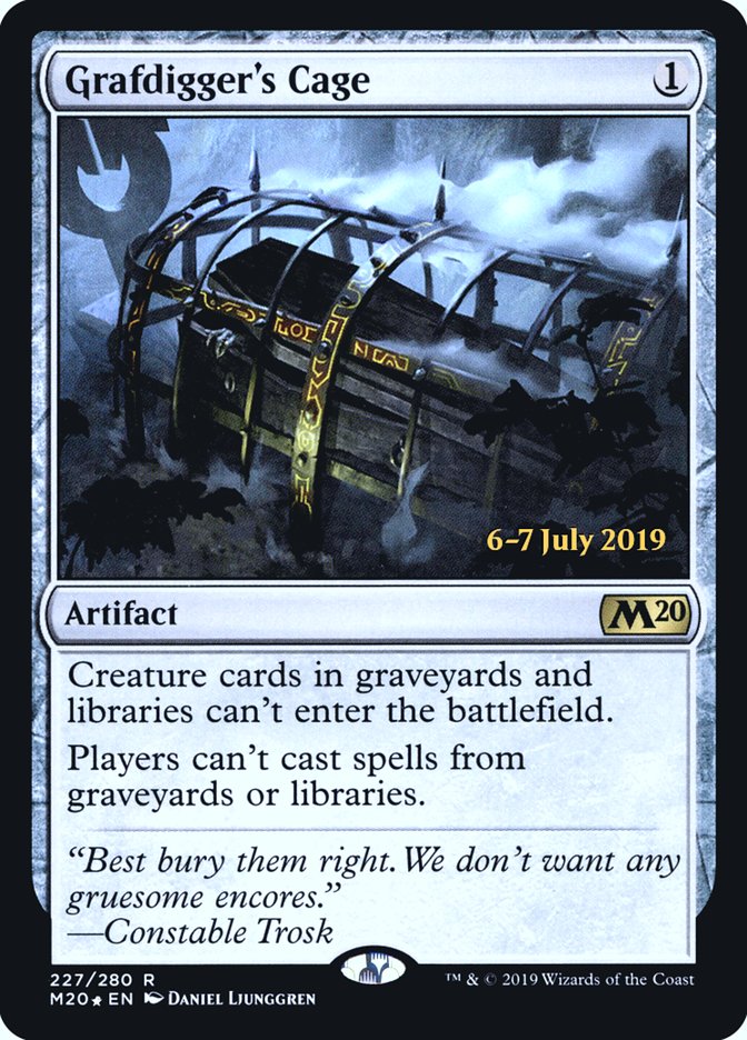 Grafdigger's Cage  [Core Set 2020 Prerelease Promos] | Exor Games New Glasgow