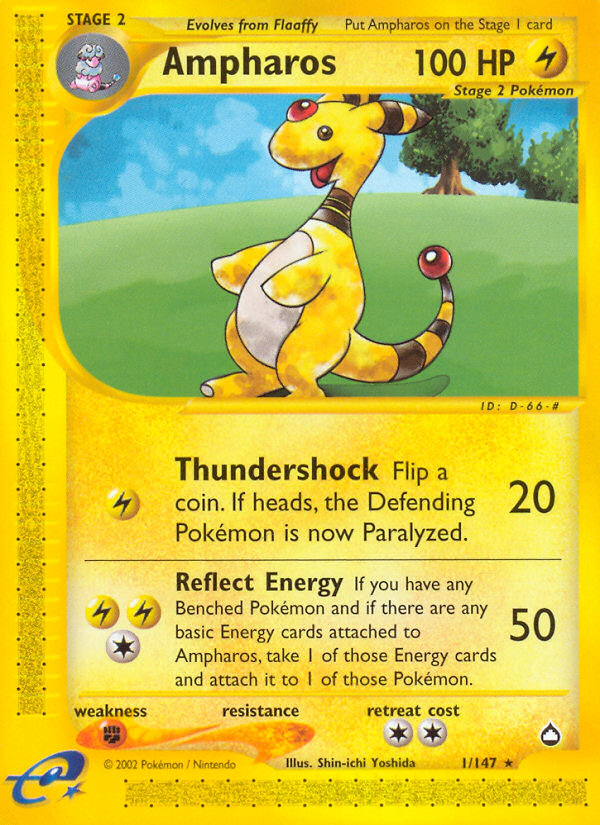 Ampharos (1/147) [Aquapolis] | Exor Games New Glasgow