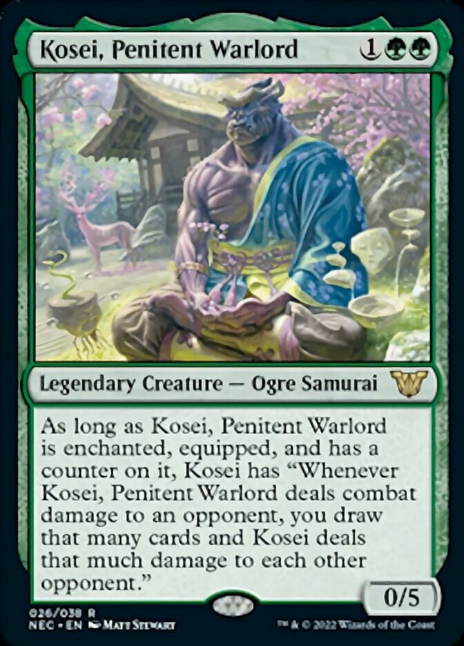 Kosei, Penitent Warlord [Kamigawa: Neon Dynasty Commander] | Exor Games New Glasgow