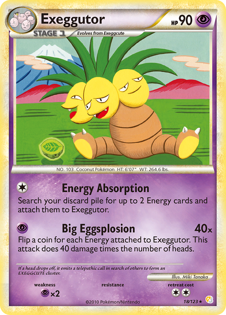 Exeggutor (18/123) [HeartGold & SoulSilver: Base Set] | Exor Games New Glasgow