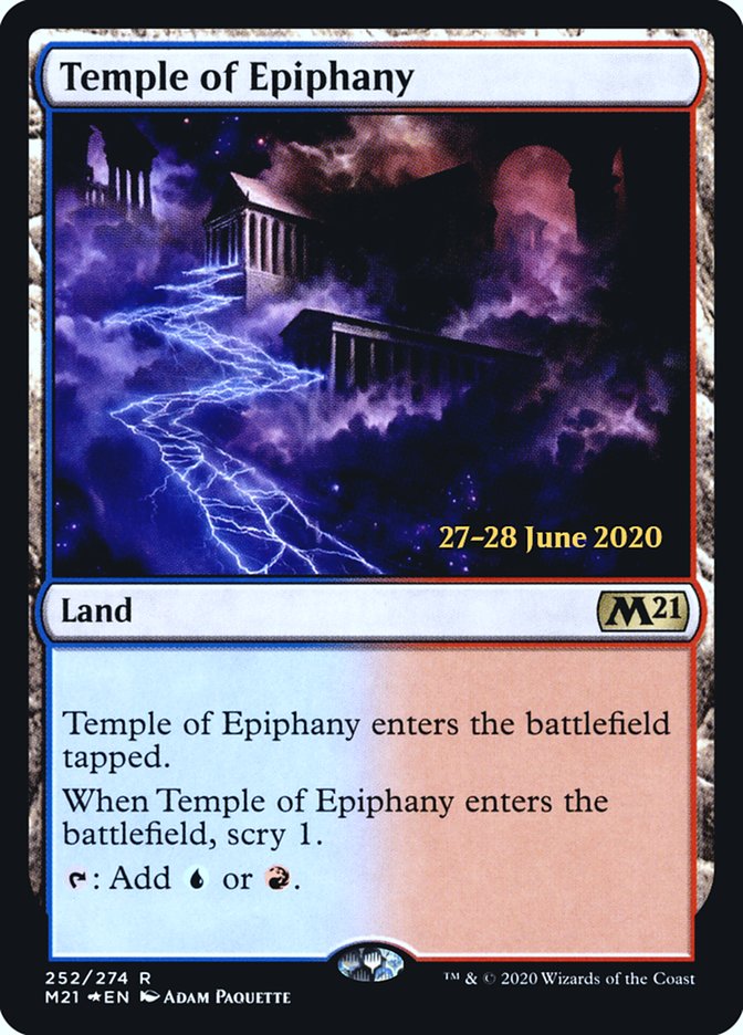 Temple of Epiphany  [Core Set 2021 Prerelease Promos] | Exor Games New Glasgow