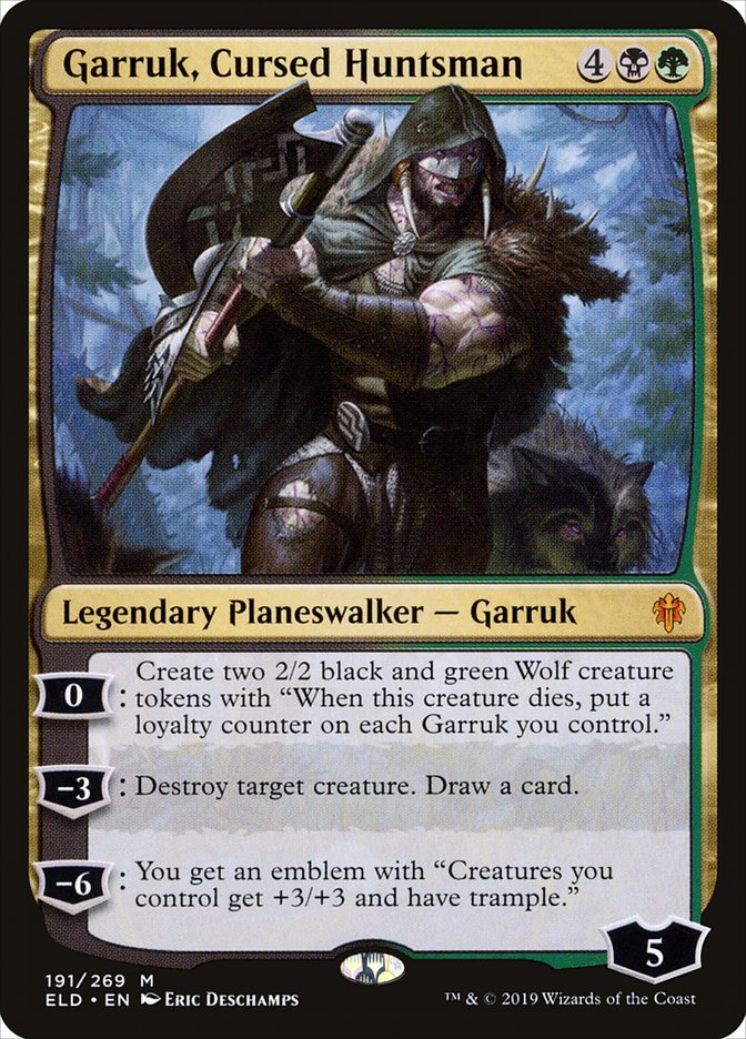 Garruk, Cursed Huntsman [Throne of Eldraine] | Exor Games New Glasgow