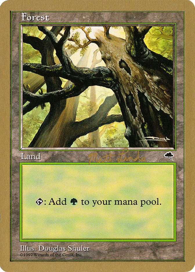 Forest (ml347a) (Matt Linde) [World Championship Decks 1999] | Exor Games New Glasgow