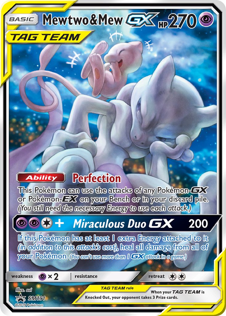 Mewtwo & Mew GX (SM191) [Sun & Moon: Black Star Promos] | Exor Games New Glasgow