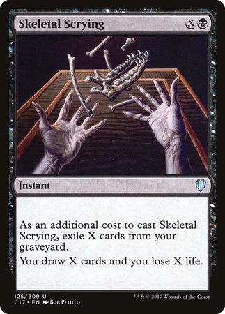 Skeletal Scrying [Commander 2017] | Exor Games New Glasgow