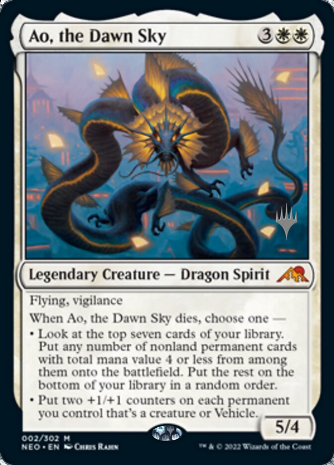 Ao, the Dawn Sky (Promo Pack) [Kamigawa: Neon Dynasty Promos] | Exor Games New Glasgow