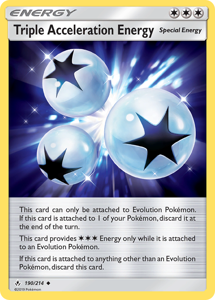 Triple Acceleration Energy (190/214) [Sun & Moon: Unbroken Bonds] | Exor Games New Glasgow