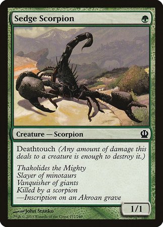 Sedge Scorpion [Theros] | Exor Games New Glasgow
