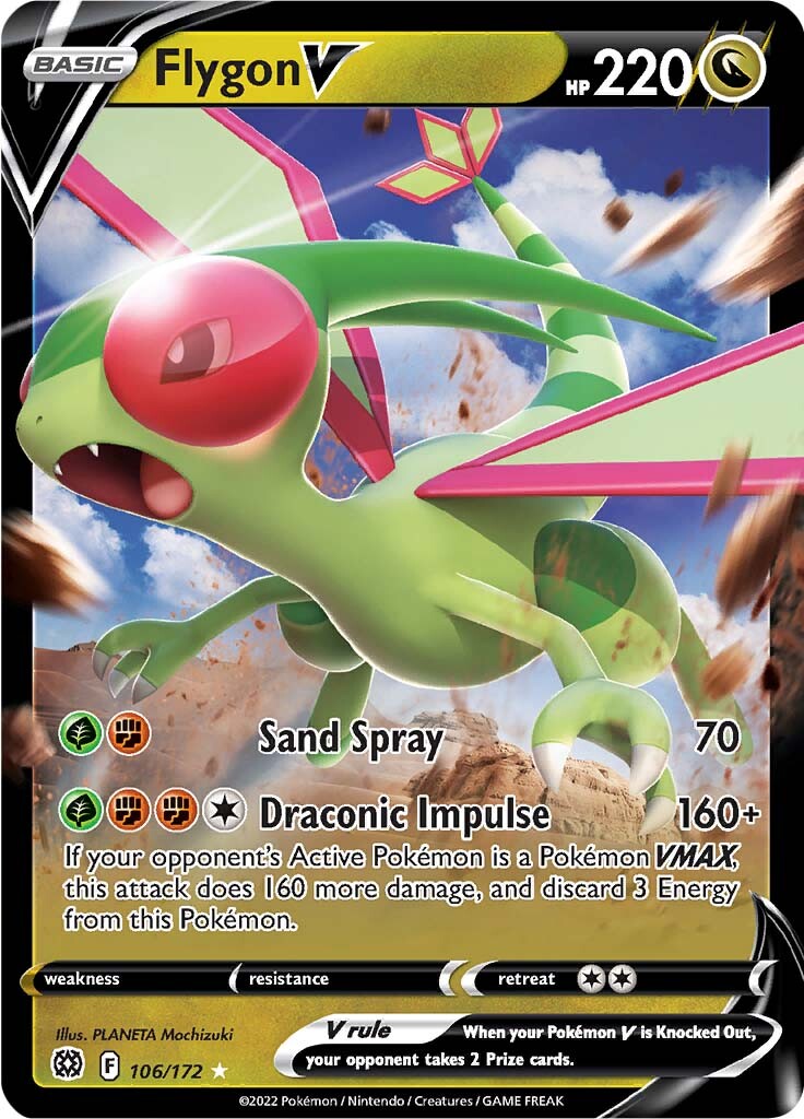 Flygon V (106/172) [Sword & Shield: Brilliant Stars] | Exor Games New Glasgow