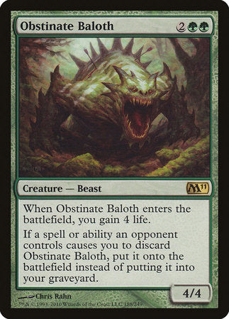 Obstinate Baloth [Magic 2011] | Exor Games New Glasgow