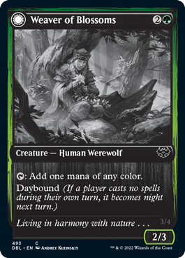 Weaver of Blossoms // Blossom-Clad Werewolf [Innistrad: Double Feature] | Exor Games New Glasgow