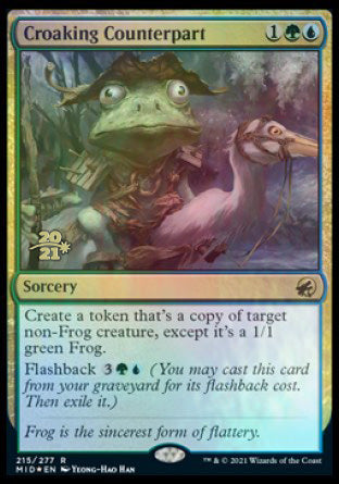 Croaking Counterpart [Innistrad: Midnight Hunt Prerelease Promos] | Exor Games New Glasgow