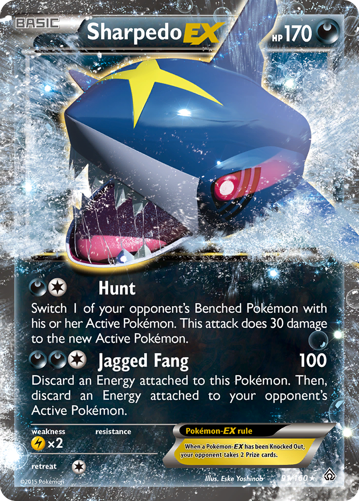 Sharpedo EX (91/160) [XY: Primal Clash] | Exor Games New Glasgow