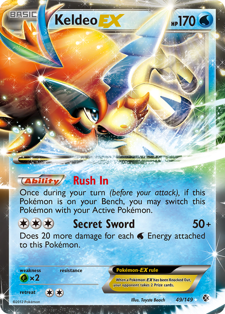 Keldeo EX (49/149) [Black & White: Boundaries Crossed] | Exor Games New Glasgow