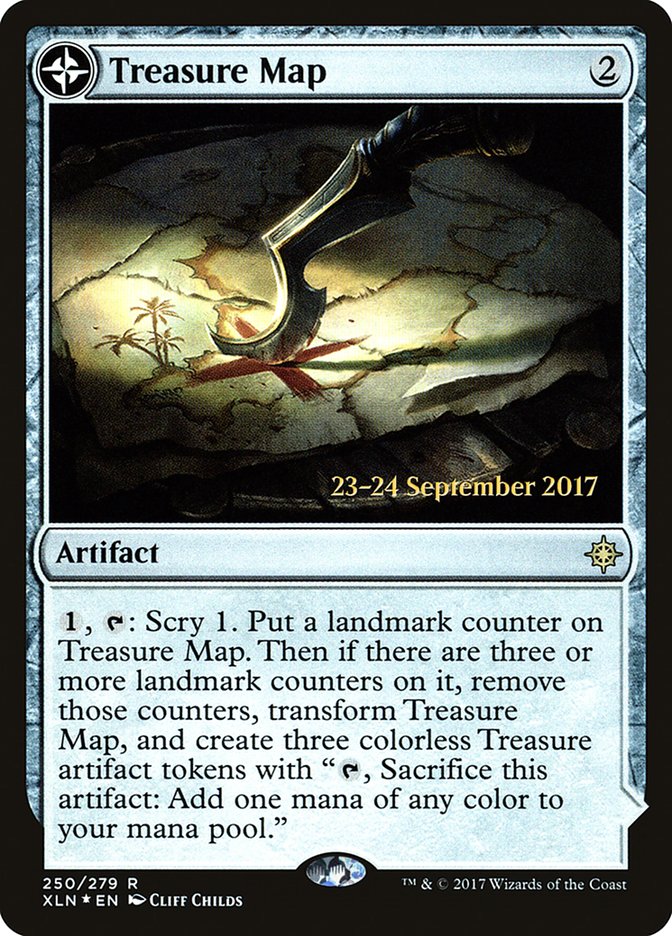 Treasure Map // Treasure Cove  [Ixalan Prerelease Promos] | Exor Games New Glasgow