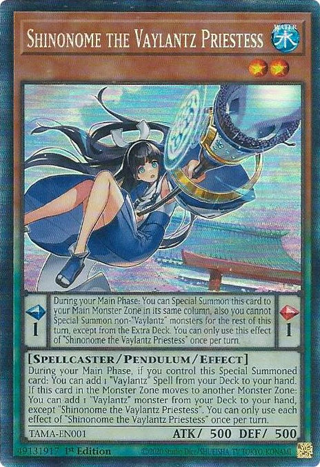 Shinonome the Vaylantz Priestess [TAMA-EN001] Collector's Rare | Exor Games New Glasgow