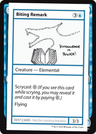 Biting Remark (2021 Edition) [Mystery Booster Playtest Cards] | Exor Games New Glasgow