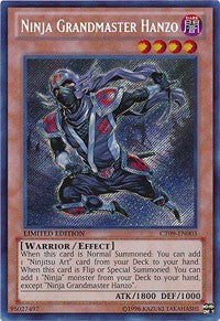 Ninja Grandmaster Hanzo [CT09-EN003] Secret Rare | Exor Games New Glasgow