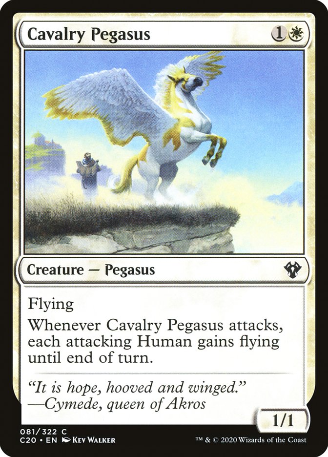 Cavalry Pegasus [Commander 2020] | Exor Games New Glasgow