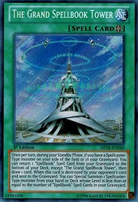 The Grand Spellbook Tower [ABYR-EN060] Secret Rare | Exor Games New Glasgow