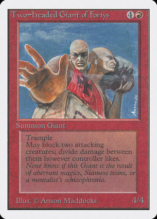 Two-Headed Giant of Foriys [Unlimited Edition] | Exor Games New Glasgow