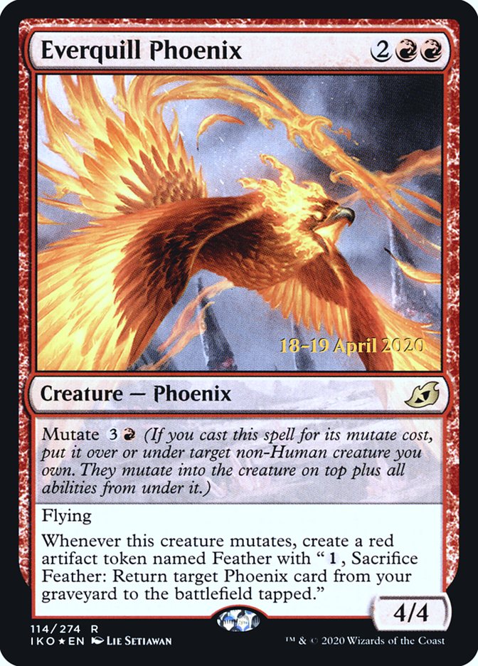 Everquill Phoenix  [Ikoria: Lair of Behemoths Prerelease Promos] | Exor Games New Glasgow