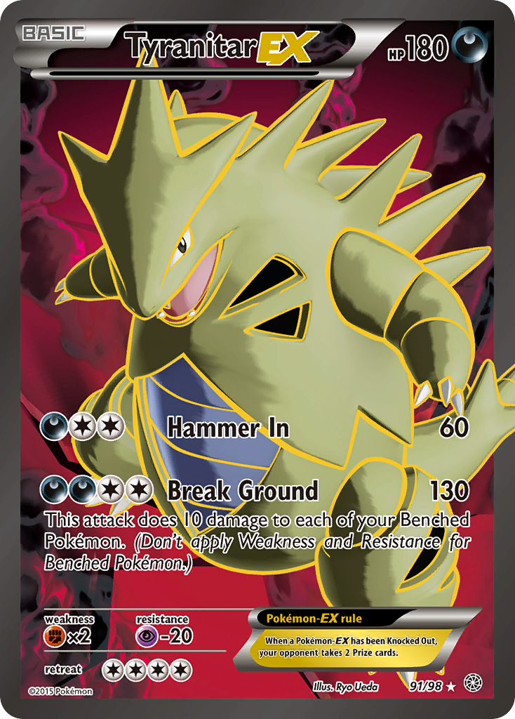 Tyranitar EX (91/98) [XY: Ancient Origins] | Exor Games New Glasgow