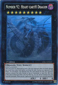 Number 92: Heart-eartH Dragon [CBLZ-EN045] Ghost Rare | Exor Games New Glasgow