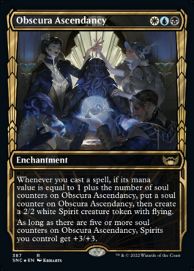 Obscura Ascendancy (Showcase Golden Age Gilded Foil) [Streets of New Capenna] | Exor Games New Glasgow