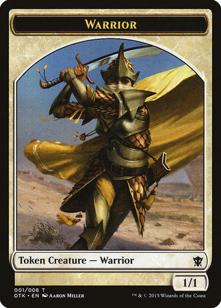 Warrior Token [Dragons of Tarkir Tokens] | Exor Games New Glasgow