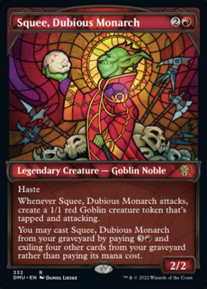 Squee, Dubious Monarch (Showcase Textured) [Dominaria United] | Exor Games New Glasgow