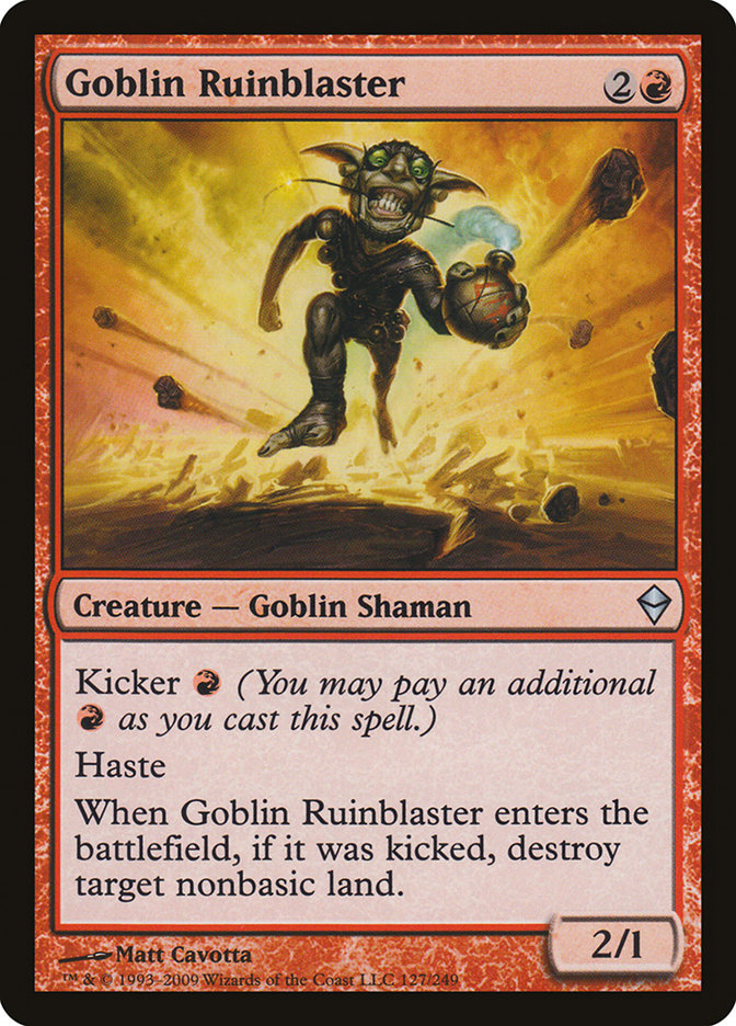 Goblin Ruinblaster [Zendikar] | Exor Games New Glasgow