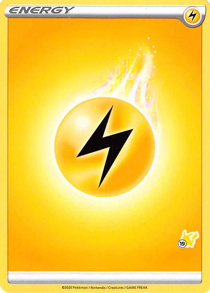 Lightning Energy (Pikachu Stamp #19) [Battle Academy 2022] | Exor Games New Glasgow