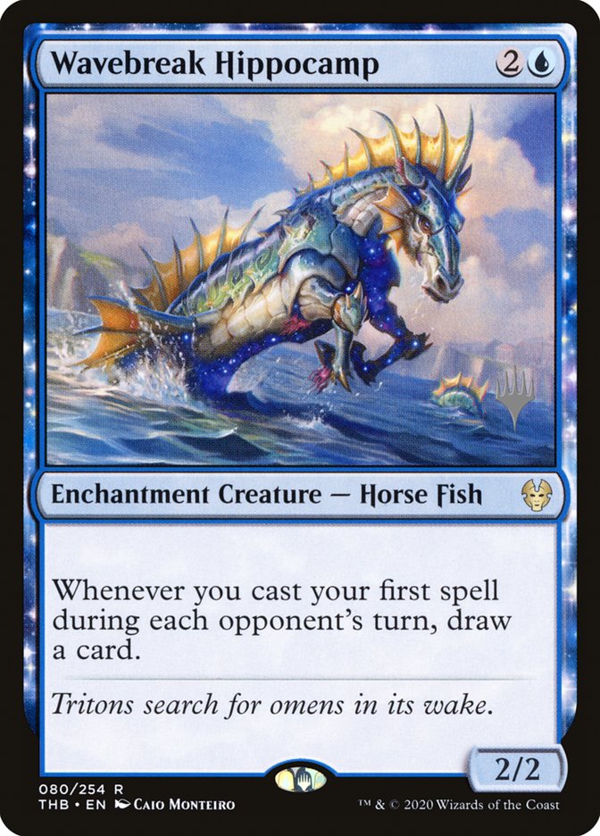 Wavebreak Hippocamp (Promo Pack) [Theros Beyond Death Promos] | Exor Games New Glasgow