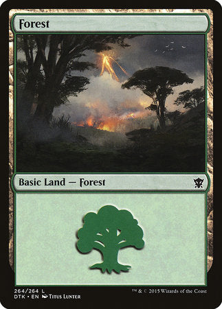 Forest (264) [Dragons of Tarkir] | Exor Games New Glasgow