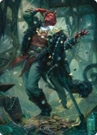 Tibalt, Cosmic Impostor Art Card [Kaldheim: Art Series] | Exor Games New Glasgow