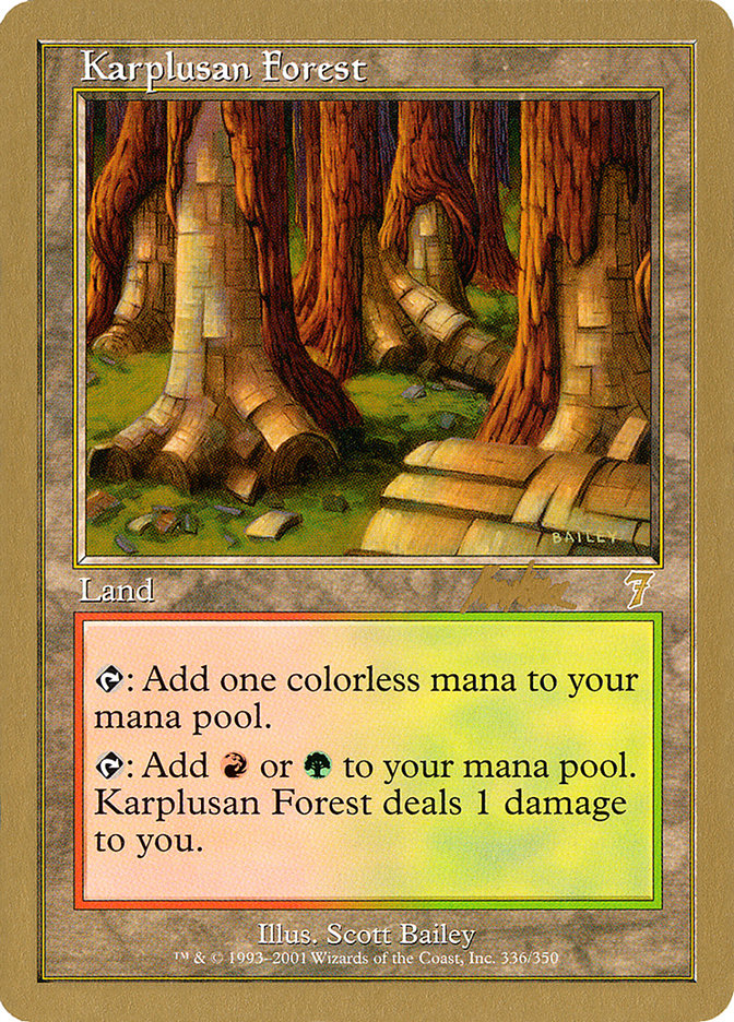 Karplusan Forest (Brian Kibler) [World Championship Decks 2002] | Exor Games New Glasgow