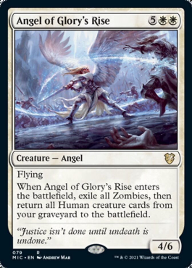 Angel of Glory's Rise [Innistrad: Midnight Hunt Commander] | Exor Games New Glasgow