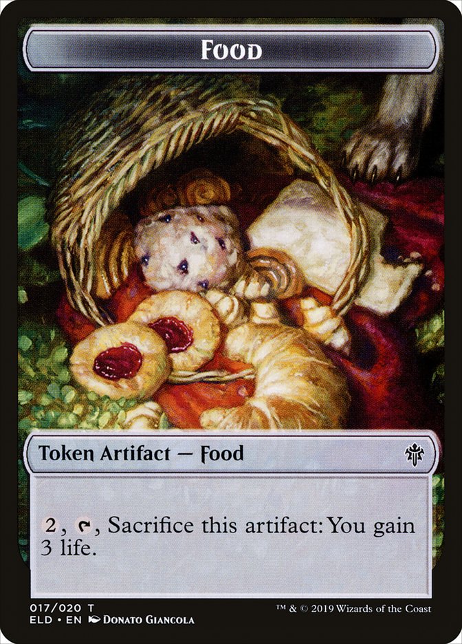 Food (017/020) [Throne of Eldraine Tokens] | Exor Games New Glasgow