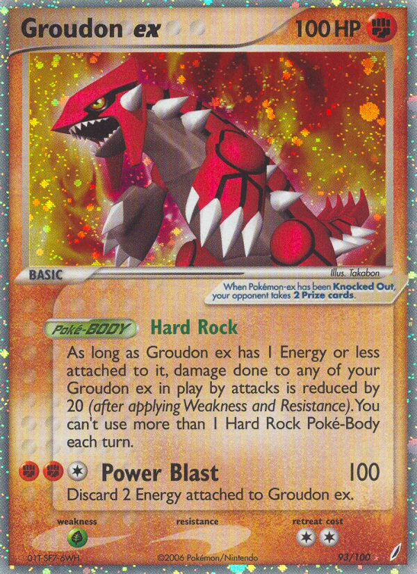 Groudon ex (93/100) [EX: Crystal Guardians] | Exor Games New Glasgow