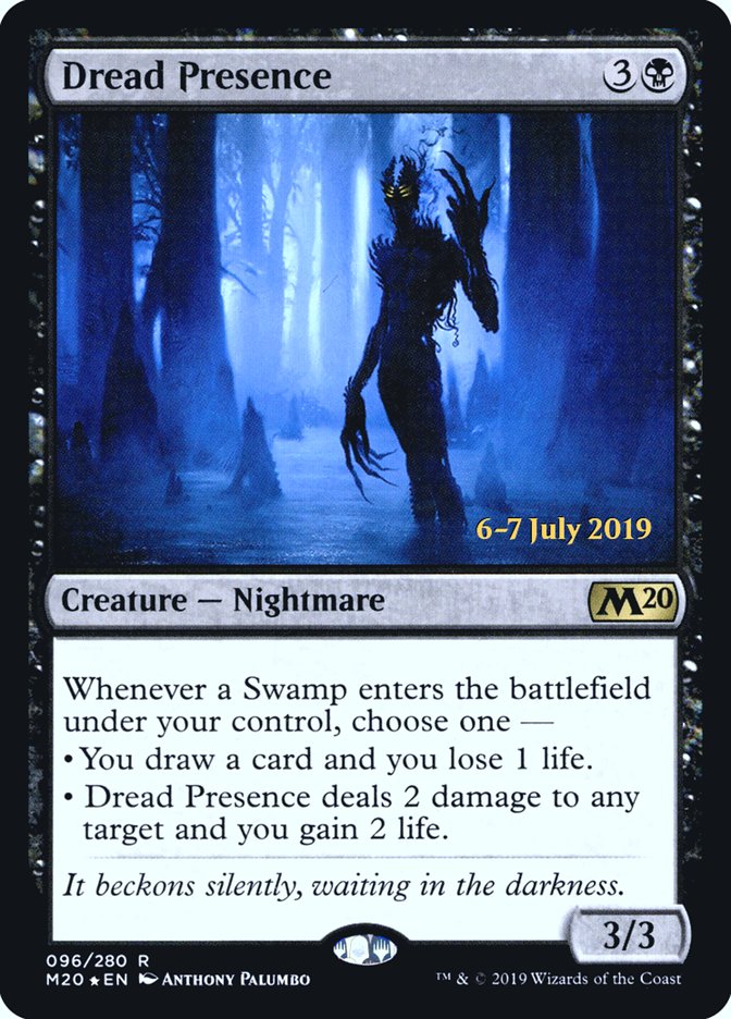 Dread Presence  [Core Set 2020 Prerelease Promos] | Exor Games New Glasgow