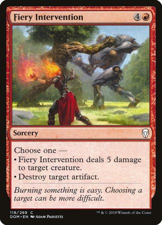 Fiery Intervention [Dominaria] | Exor Games New Glasgow