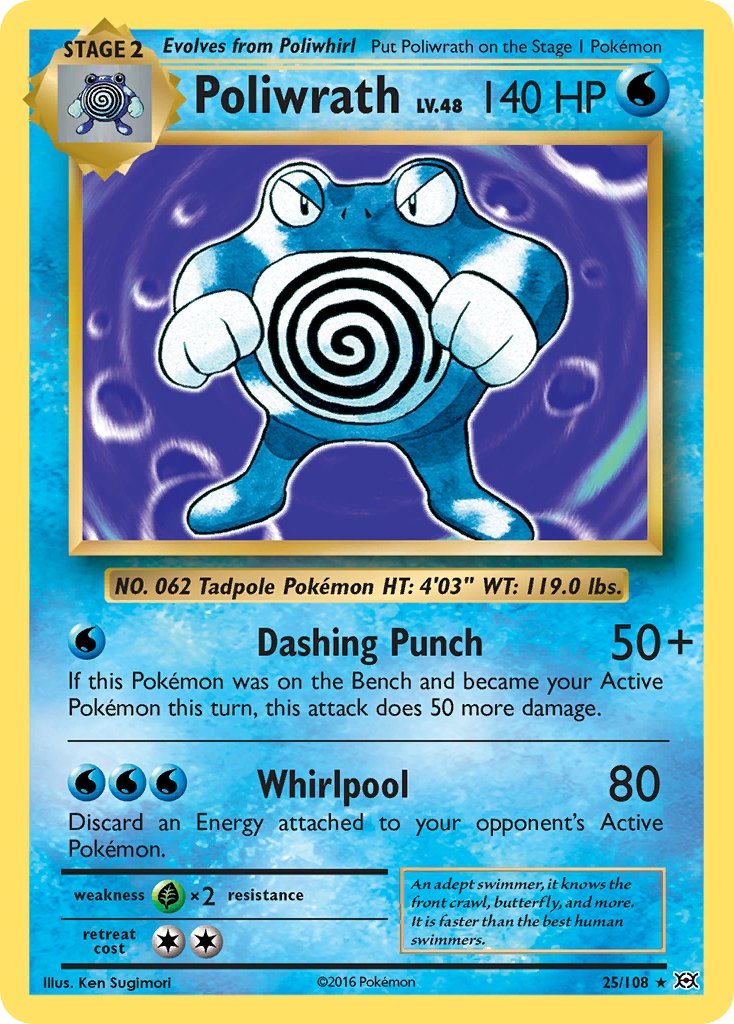 Poliwrath (25/108) (Theme Deck Exclusive) [XY: Evolutions] | Exor Games New Glasgow