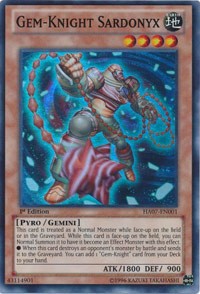 Gem-Knight Sardonyx [HA07-EN001] Super Rare | Exor Games New Glasgow