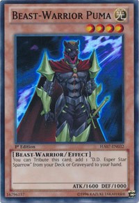 Beast-Warrior Puma [HA07-EN032] Super Rare | Exor Games New Glasgow